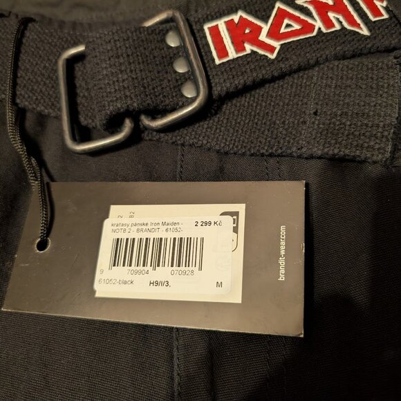 SOLD Brandit Iron Maiden Licensed Men's Shorts Number of the Beast Medium NWT - Picture 6 of 11